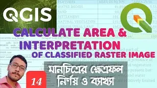 Interpretation of LULC Map | Calculate Area of LULC Map | Supervised Image Interpretation | QGIS |