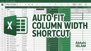 Auto Fit Column Width Shortcut in Excel | One-Click Auto Fit Column Width Easily | MS Excel