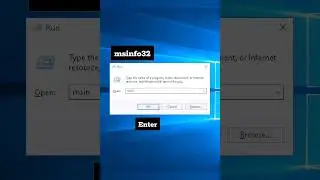 How to open computer system information || system information window open by run command #shorts