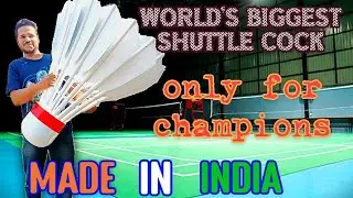 BIGGEST SHUTTLE COCK MAKING. HOW IT IS MADE. #metalart #badminton #yonex #sainanehwal #sindhu