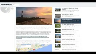 National Park Service's API - JavaScript Developer Tutorial