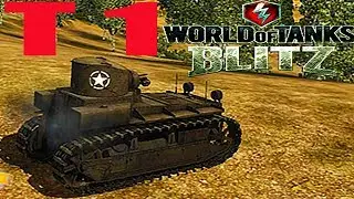 WoT Blitz обзор АМЕРИКАНСКОГО танка T 1 американский легкий танк новичкам World of Tanks Blitz