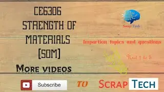 CE6306 STRENGTH OF MATERIALS (SOM)