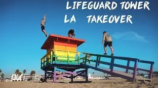 PASHATHEBOSS & ERIK3RUN LA LIFEGUARD TOWER TAKEOVER