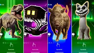 🦖 The Jurassic World vs Spider Head Hause vs Peppy Pig 🐷 vs Zoonomaly | Coffin Dance 🪩