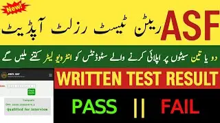 Asf written test result 2024 || Asf interview date 2024 || asf merit list 2024 || Asf new update