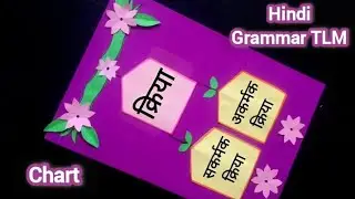 क्रिया Hindi TLM | क्रिया,क्रिया भेद | Kriya Project |Hindi Grammar TLM | Hindi Grammar TLM Chart