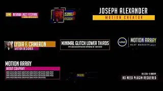 20 Glitch Lower Thirds - After Effects Templates Download