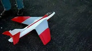 RC Lander Hawker Hunter Maiden Flight