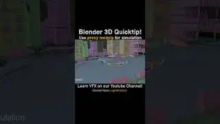 ✅ Blender 3D Quicktip: Use proxy models for simulations 