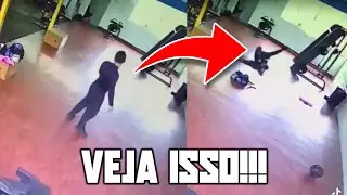 Jovem sofre um ataque de fantasma em uma academia
