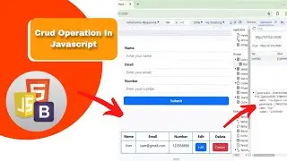 🚀 Beginner To Advanced | Full Crud Operation Using Bootrsap And Javascript🔰 - @CodeWithHarry