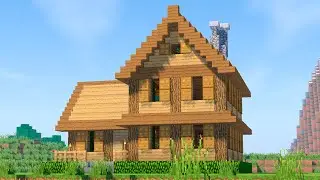 Деревянный дом для выживания в Майнкрафт - Как построить дом Minecraft