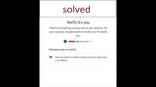 use your phone or tablet to get a security code | Confirm your identity using your Android device