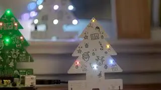 Christmas Tree PCB with Raspberry Pi Pico Kit For Techie