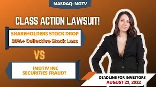 Inotiv Stock News Today (#NOTV) NOTV Stock  📉 SHAREHOLDERS In Inotiv, Inc Securities Class Action