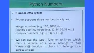Tutorial 14 -Python Numbers