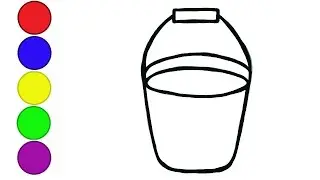 Сурет салу шелек | How to draw a bucket for kids | Как нарисовать ведро для детей