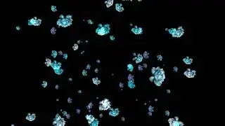 Розы  синие летят   koreckolga