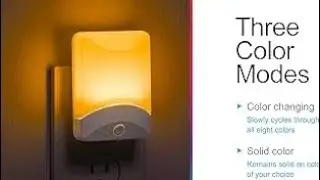 GE Color-Changing LED Night Light, Plug Into Wall,  $20.04