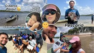 VLOG: AVENTURA EM CASAIS, FOMOS PESCAR NA MARÉ, O BARCO PAROU, FOI LOUCURAAA!!!🤣