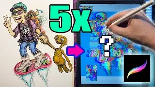 Procreate 5x - How to Glitch Effect | Turning Traditional Art Into Digital Art (5 Minute Tutorial)