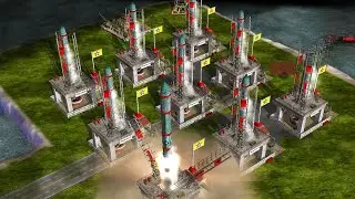 Russia with Advanced Weapon - 1 vs 4 Brutal Army C&C Generals Zero Hour - Gameplay