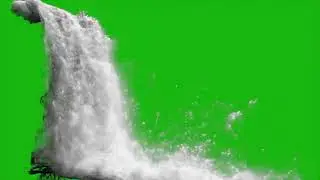 Waterfall Element Green Screen