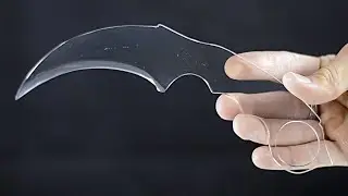 SHARPEST CLEAR KNIFE KARAMBIT