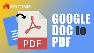 How to Convert a Google DOC Into a PDF File.