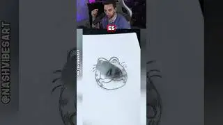 DIBUJO CON ASMR @NashVibesArt  #shorts #reaccion #viral
