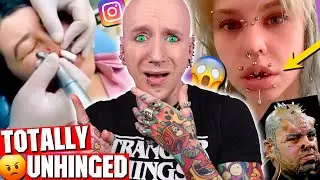 Nose Piercing WITH A DENTIST DRILL! | Piercings Gone Wrong 75 | Roly