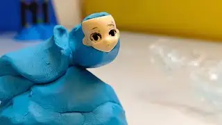 stop motion action monster modeling clay and behind the scenes