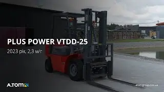 Дизельний вилковий навантажувач PLUS POWER VTDD-25 2023 р. 39 кВт. 2,3 м/г., №4091
