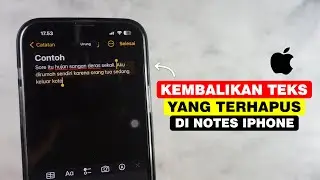 Cara Undo Tulisan Yang Terhapus Di Catatan iPhone