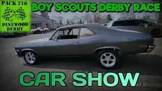 1970 Chevy Nova in a Small Car Show for the Boy Scouts Pack 216 Pinewood Car Derby! Let's Go!