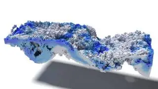 PIC/FLIP Fluid Simulation - Gravitational Waves (LEGO Version)