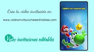 video invitación gratis de Mario Bros 01