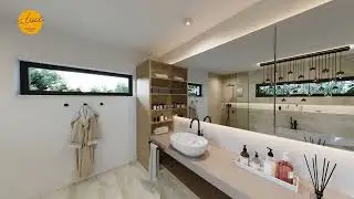 Beleuchtung Badezimmer | 360°-Tour | 3D Villa | Pendelleuchte