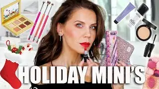 FULL FACE of STOCKING STUFFER MAKEUP-MINI'S