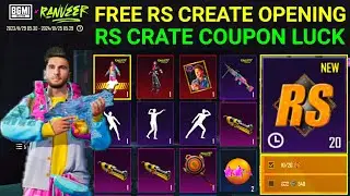 Bgmi Ranveer Singh Crate Opening Free Coupon | RS Crate Opening Trick Bgmi