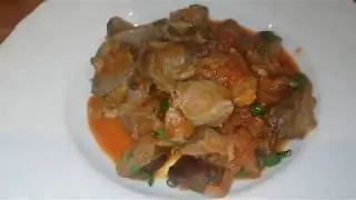 ГУЛЯШ ИЗ КУРИНЫХ ЖЕЛУДОЧКОВ. ПРОСТОЙ РЕЦЕПТ.