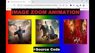 Zooming Hover Effect on Image in CSS in Hindi | Pure CSS Hover Effect