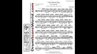 Drum Score - Gino Vannelli - I Just Wanna Stop (Preview)