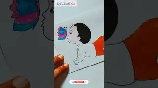 Cute Baby drawing 👶👶| #shorts #cutebaby #drawing