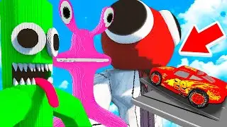 CARS vs RAINBOW FRIENDS (Teardown Mods)