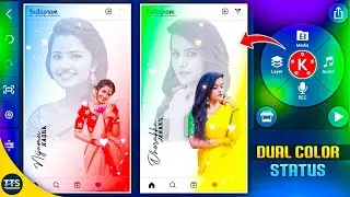 Full screen dual color amazing video editing in kinemaster