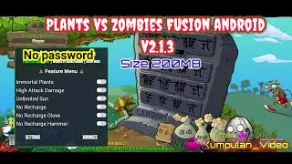 Plants vs Zombies Fusionmod menu android v2.1.3_2024