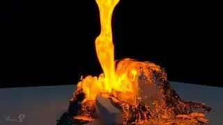 Houdini 14 Lava Simulation - Mantra Render