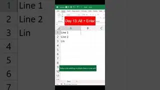 Add a line within a cell. 